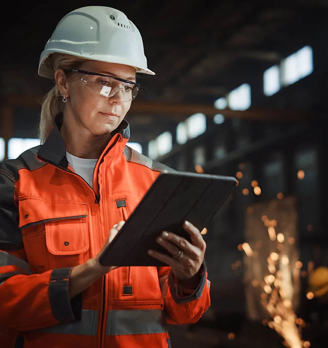 woman with clipboard