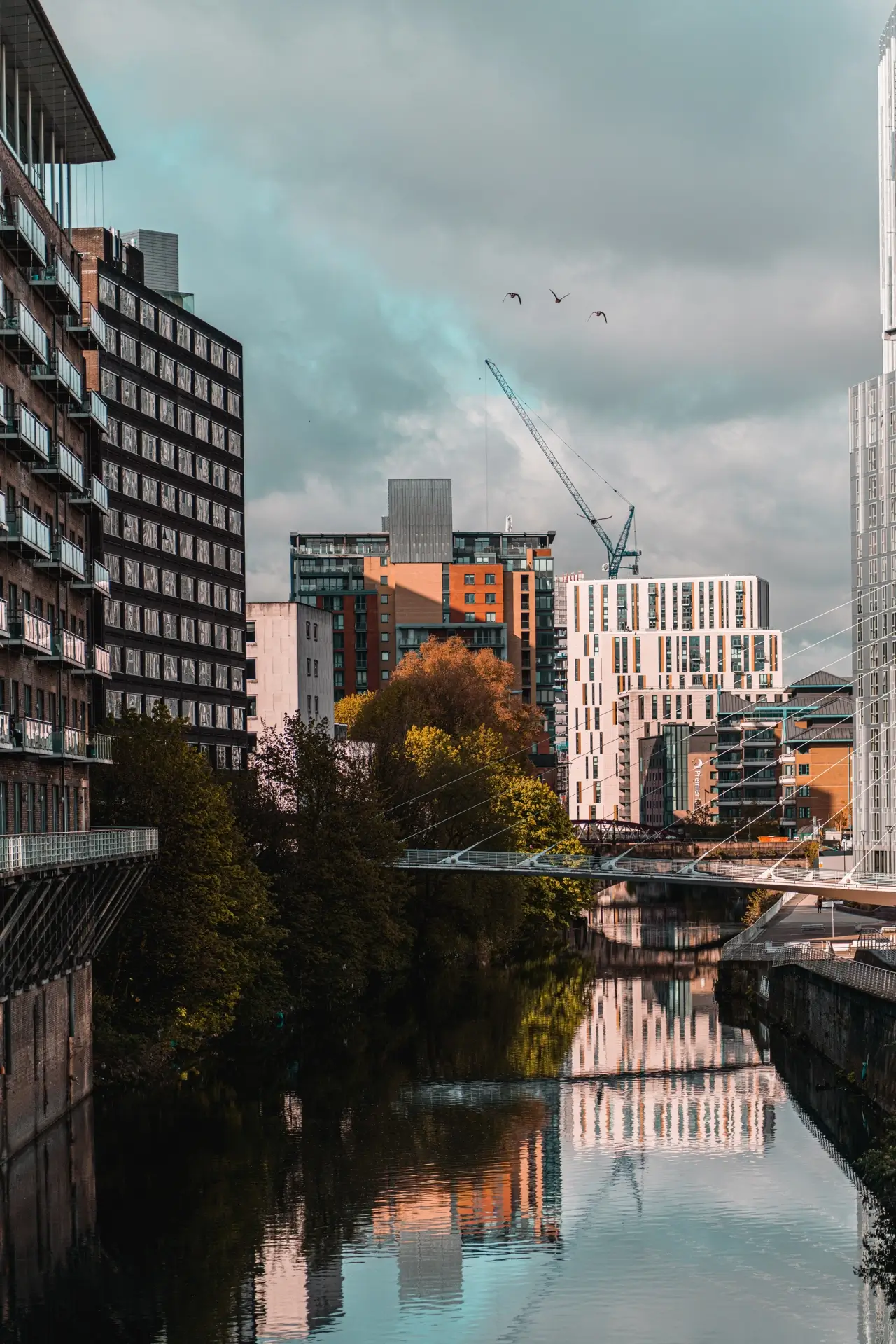 Tall Buildings, Crane, Building Site, Big City