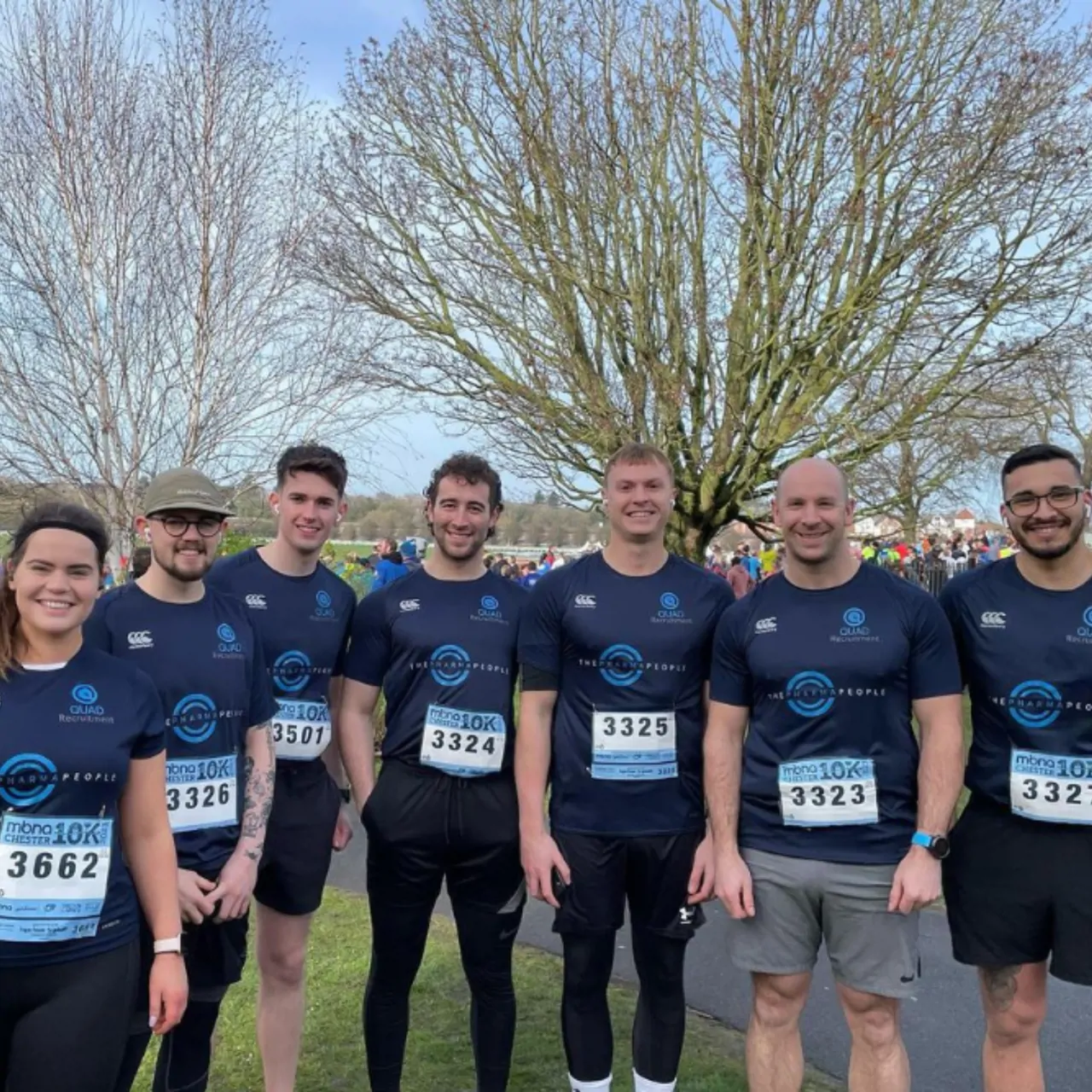 Quad Squad running the Chester 10k