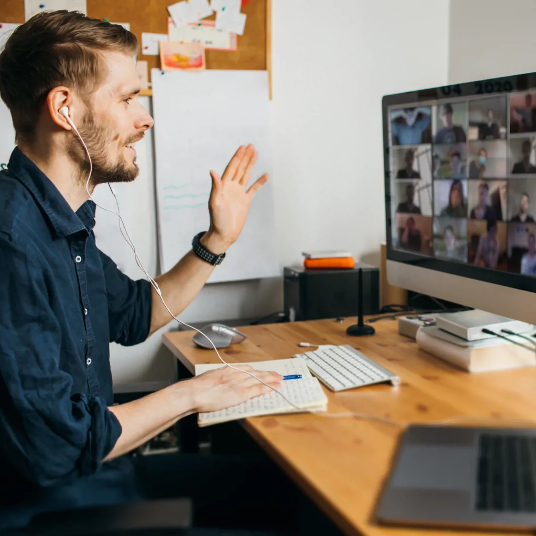 woman receiving interview training