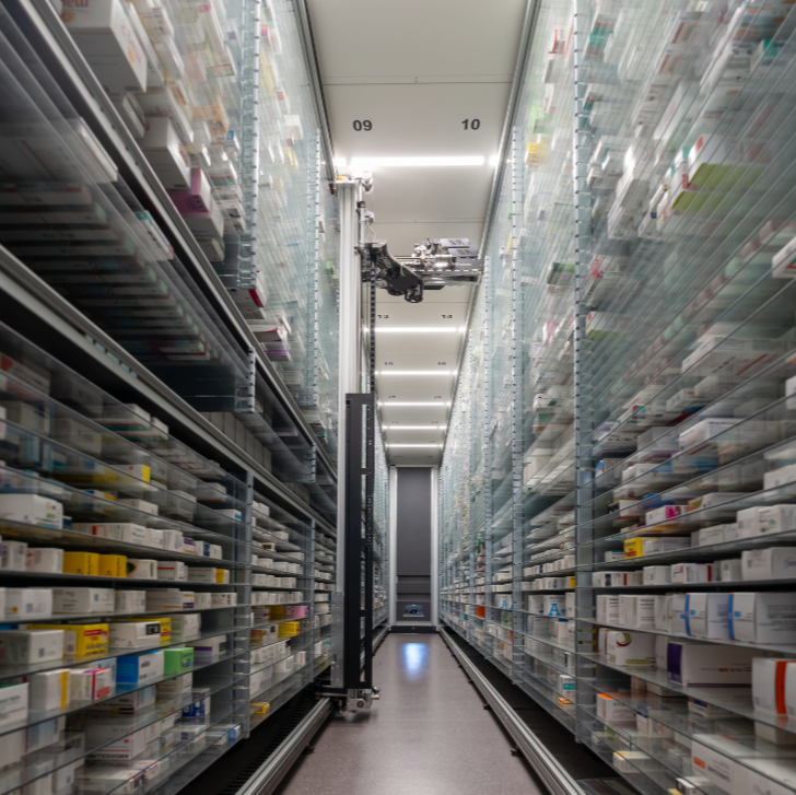 Inside a pharmacy