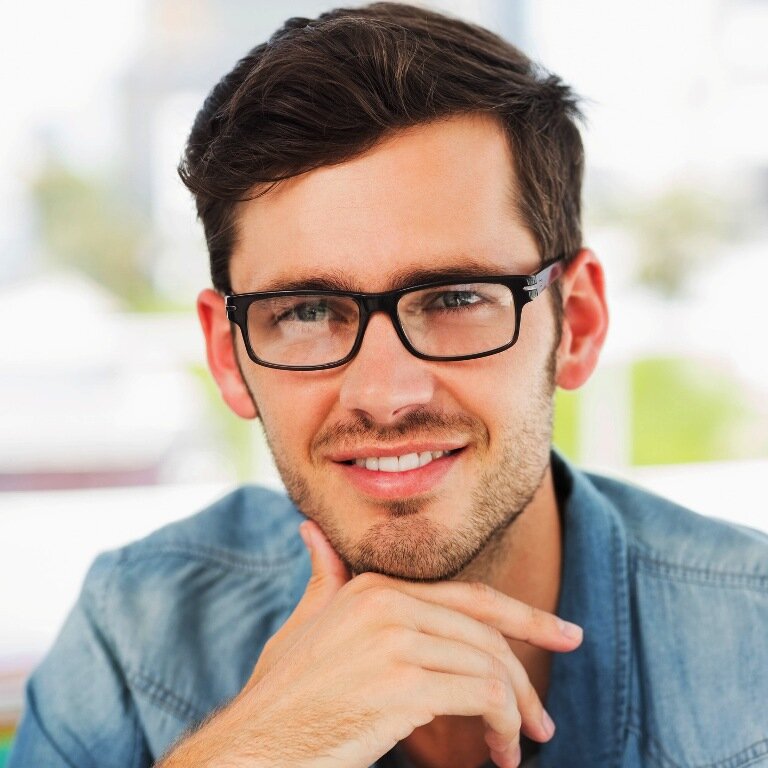 Man with glasses
