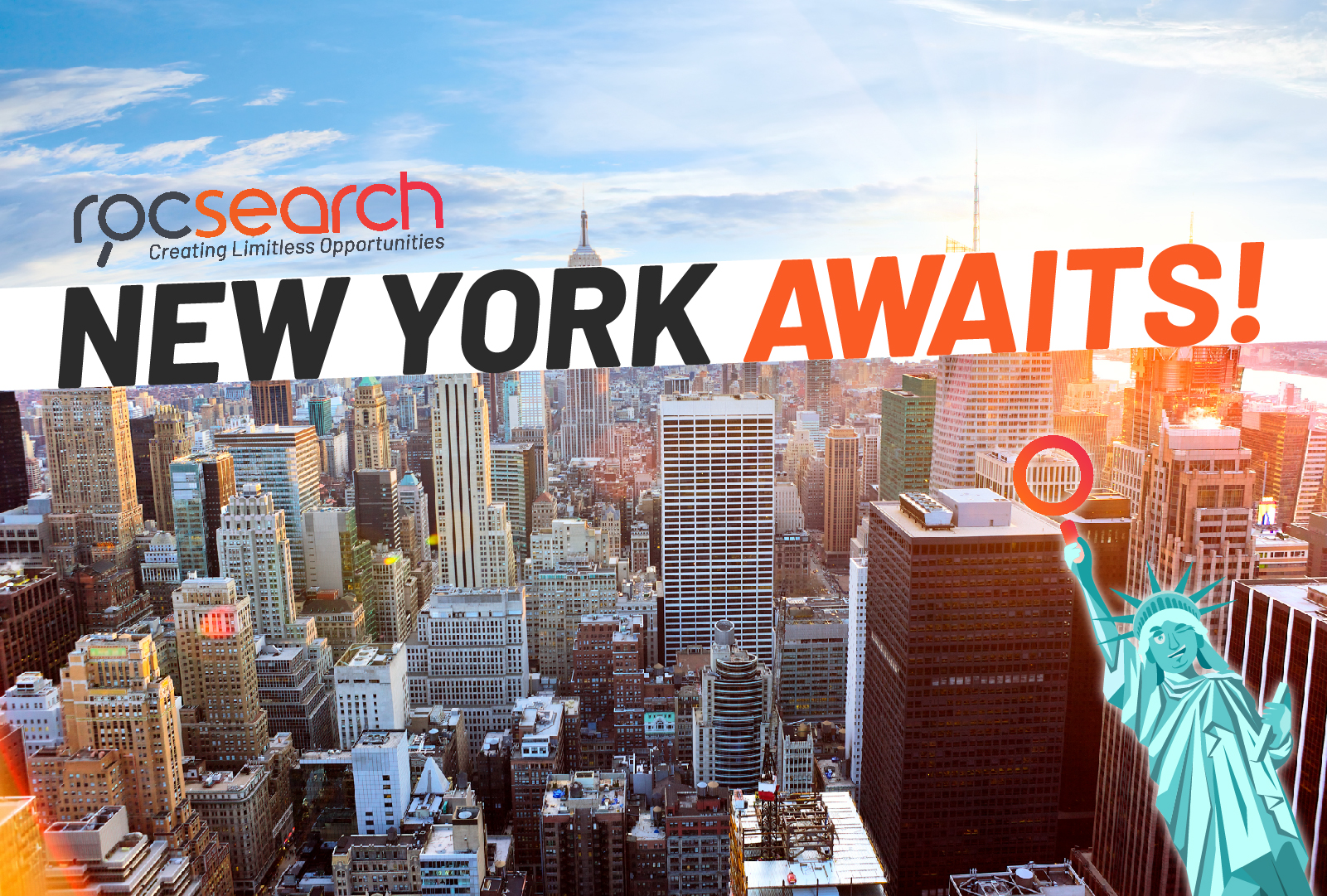 Recruiters, a career in New York City awaits…