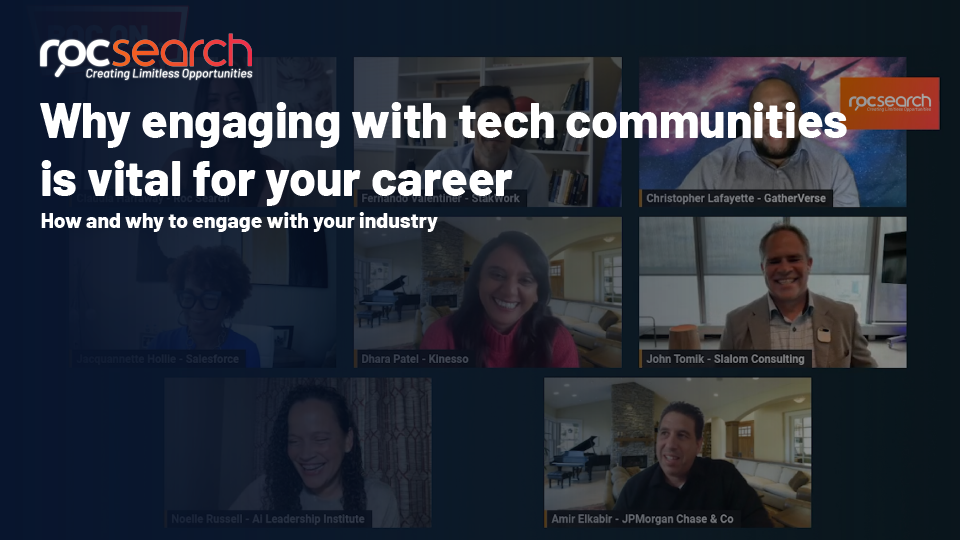 Why engaging with tech communities  is vital for your career