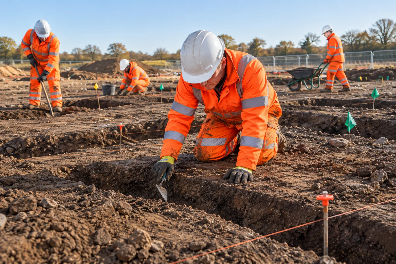 Archaeological Excavation in Progress