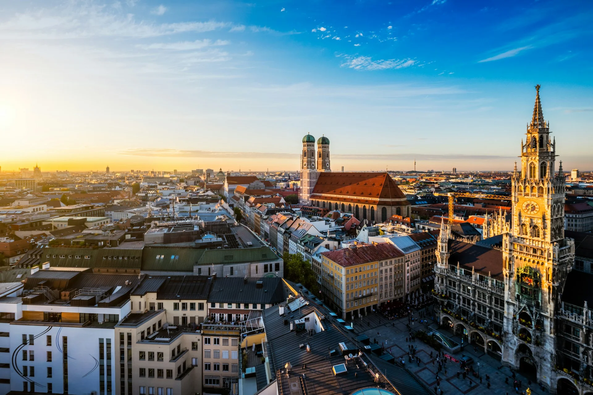 aerial-view-of-munich-marienplatz-neues-rathaus-and-frauenkirche-from-st-peters-church-on-sunset-munich-germany-