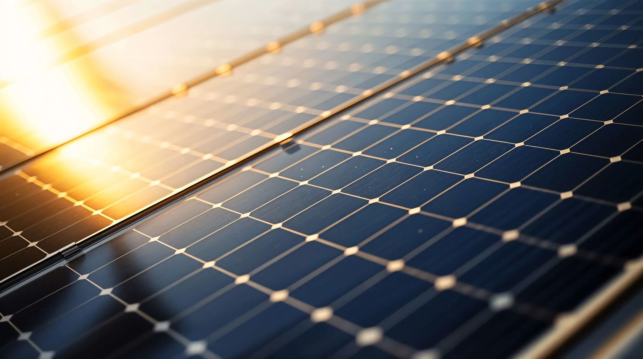 close up of solar panel