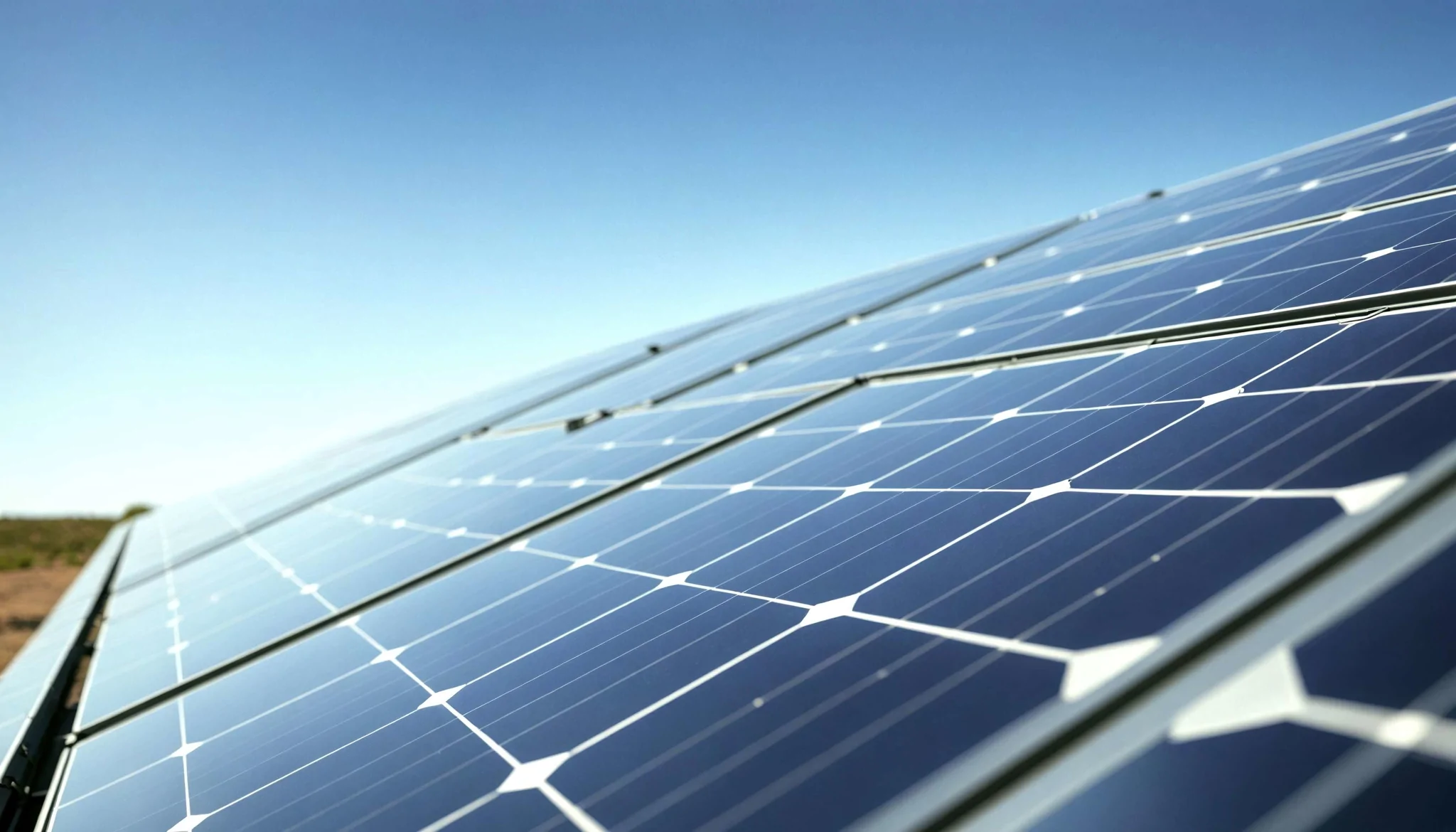 close up of solar panel