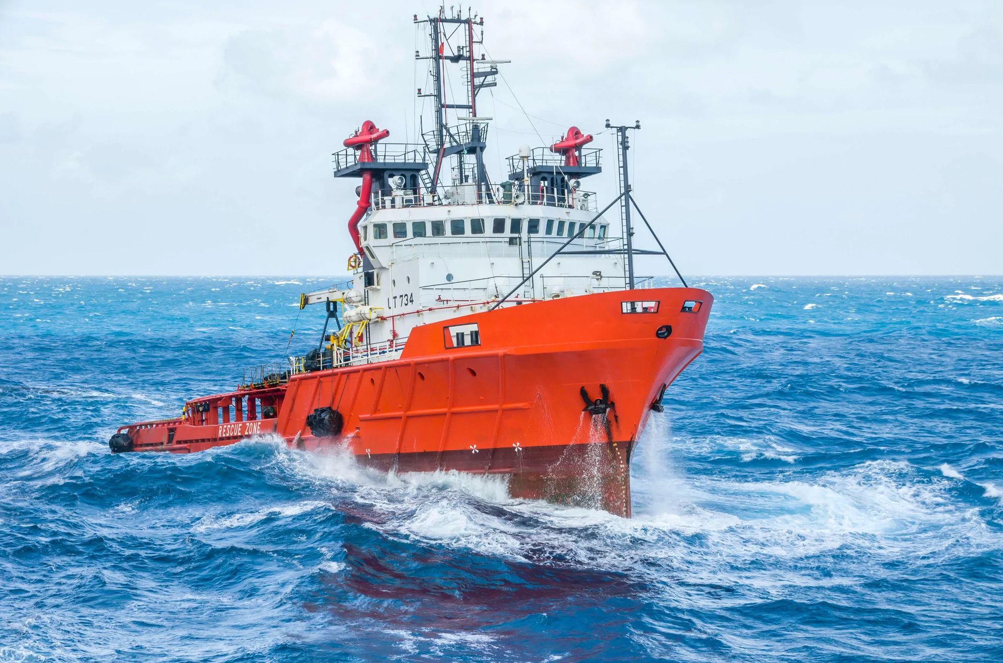 tugboat vessel sailing in ocean