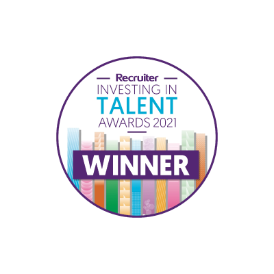 recruiter investing in talent awards 2021 winner