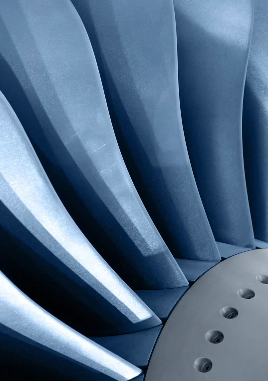 abstract turbine close up