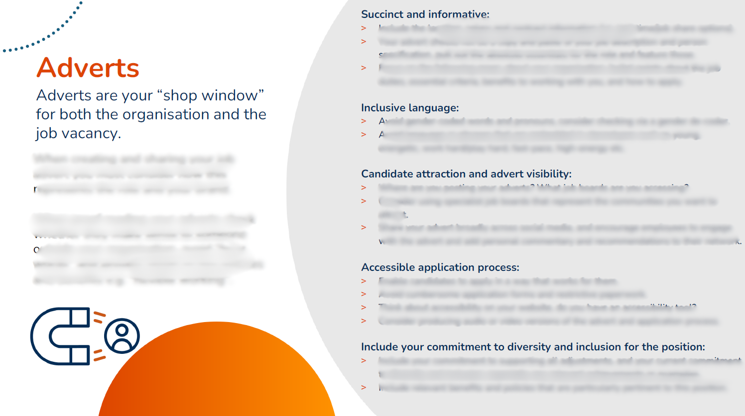 Recruitment inclusion checklist - adverts