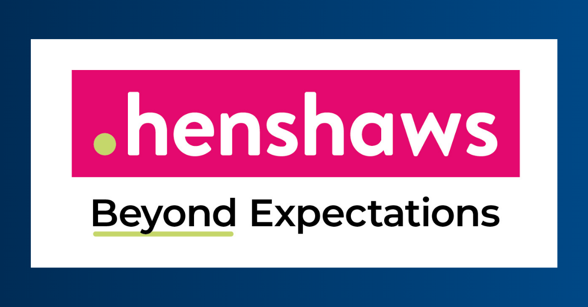 Henshaws charity logo