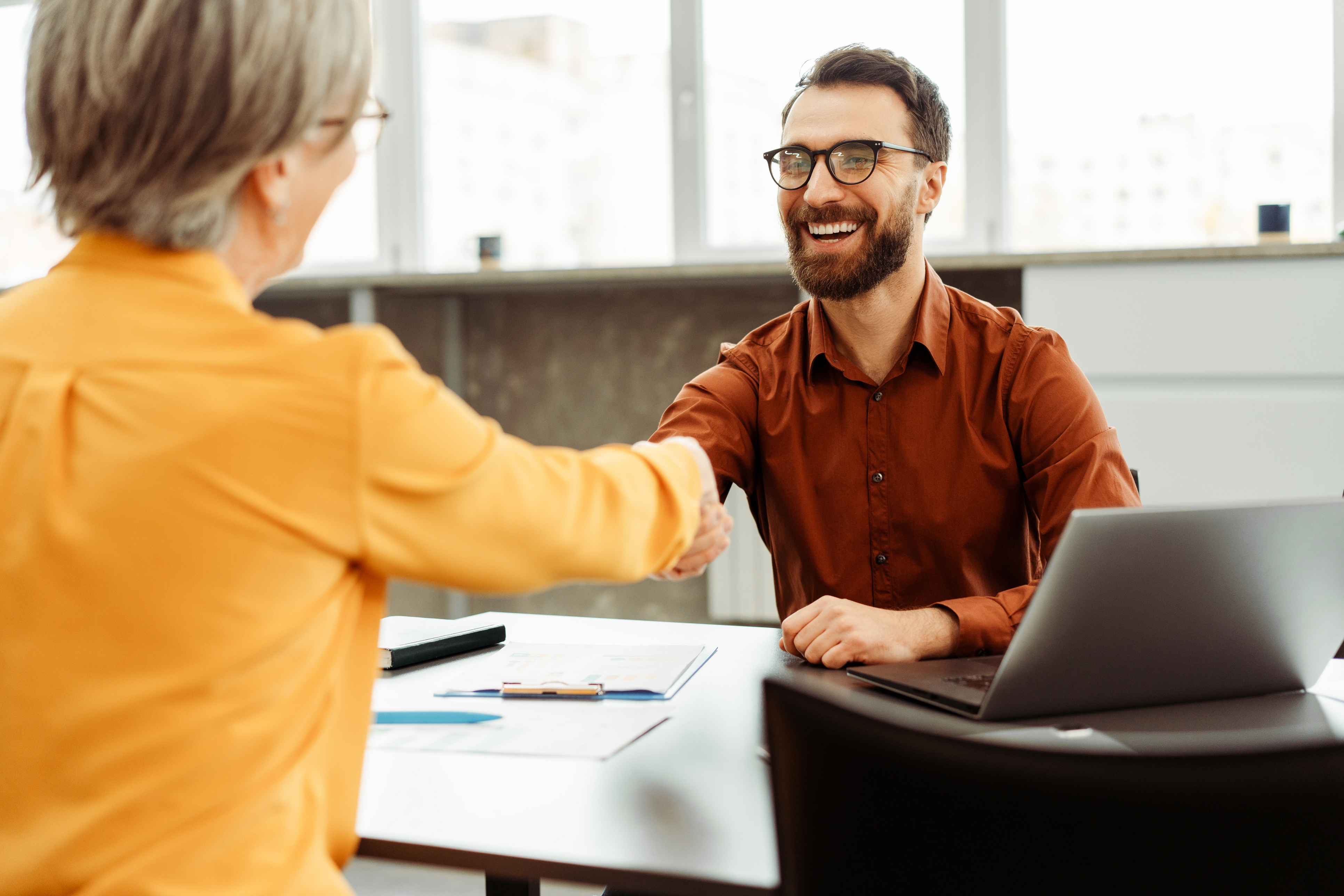 executive recruitment handshake