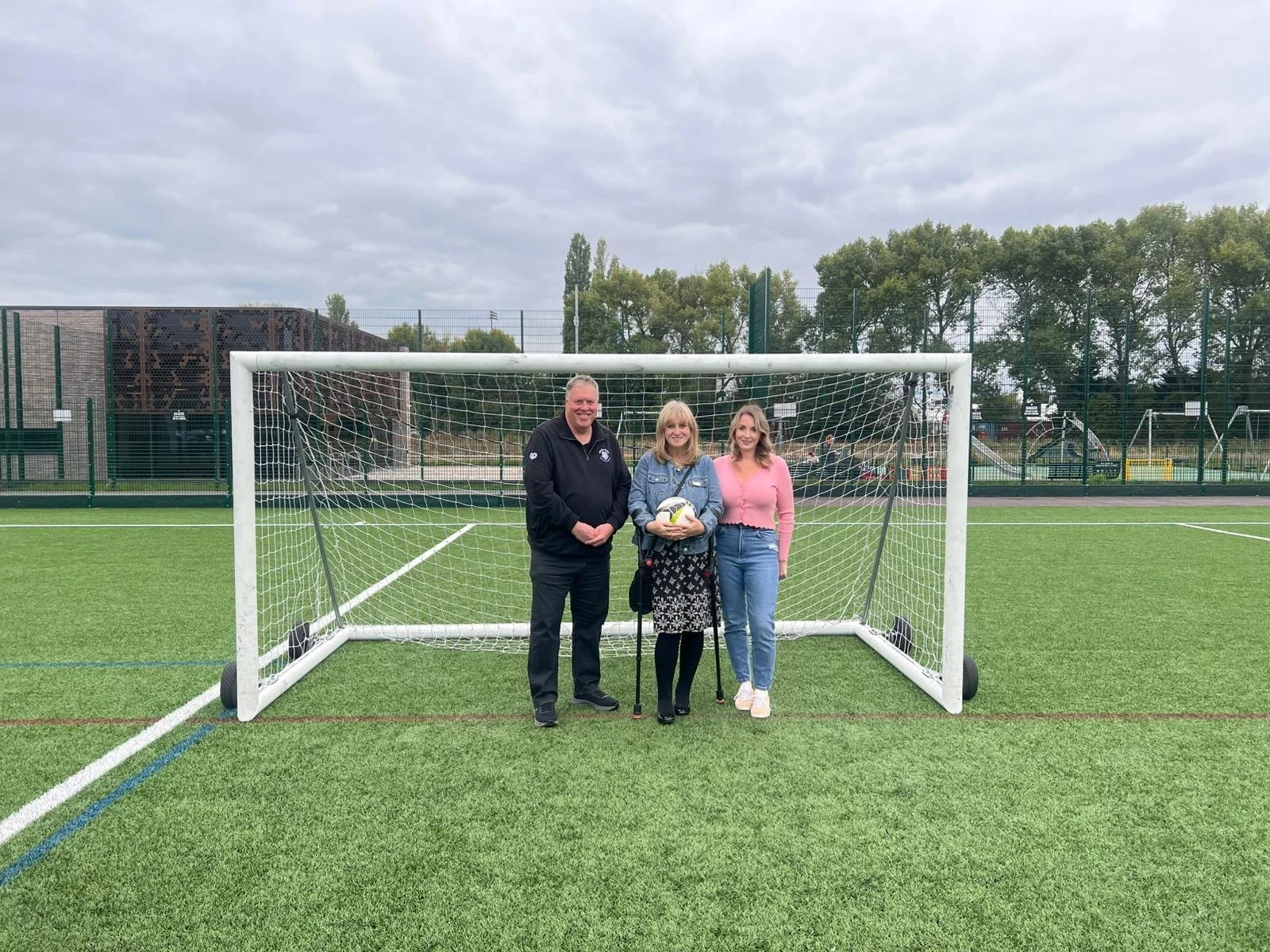 Mark Harrison and Maria Hanson MBE from me&dee, with Nikki Kinsey, Group Director at Sellick Partnership.