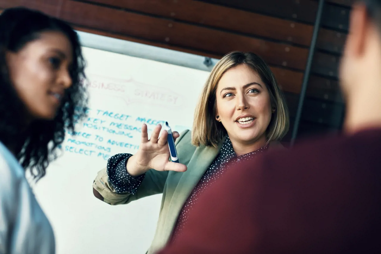 The beginning of a winning strategy. Shot of a group of colleagues having a brainstorming session in a modern office. 