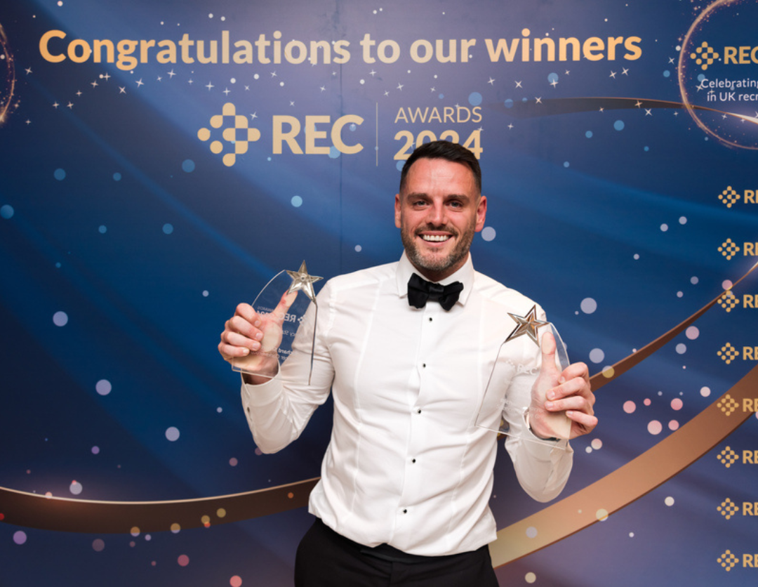 Richard Shorrock winning two REC Awards