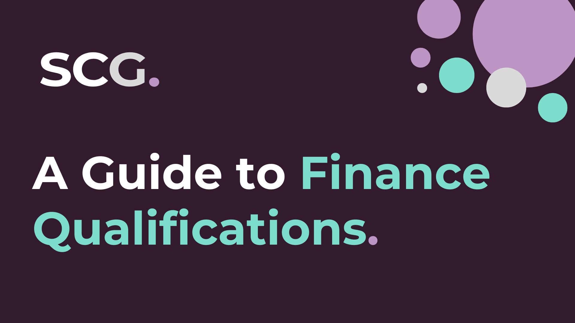 A Guide to Finance Qualifications