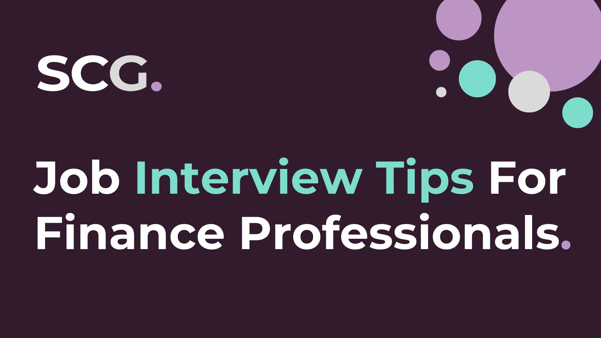 Job Interview Tips For Finance Professionals