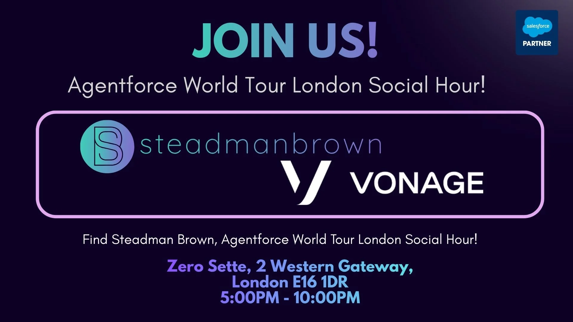 Agentforce World Tour London Social Hour