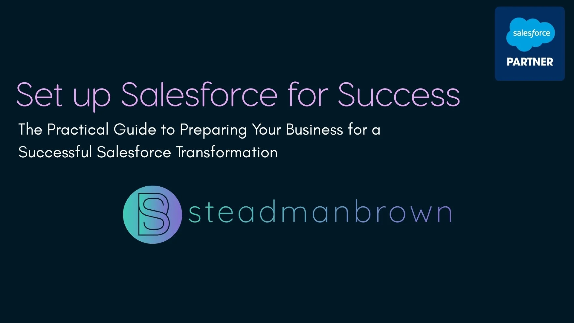 Set up Salesforce for Success