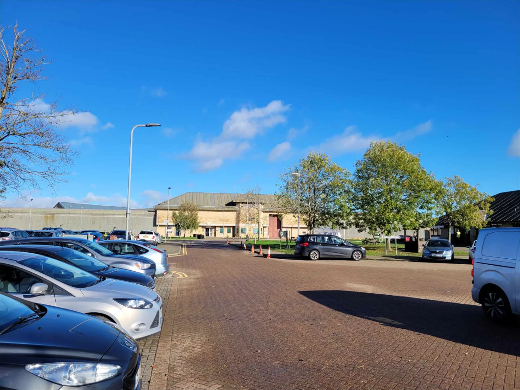 Exterior view of HMP Elmley, Isle of Sheppey