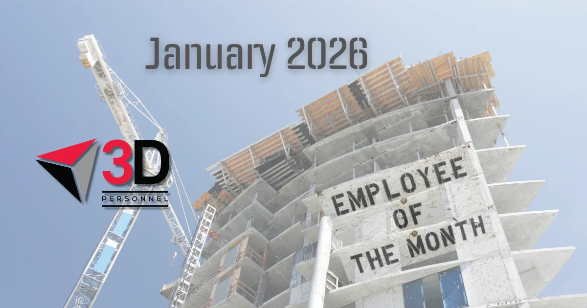 3D Personnel Employee of the Month Awards - January 2026