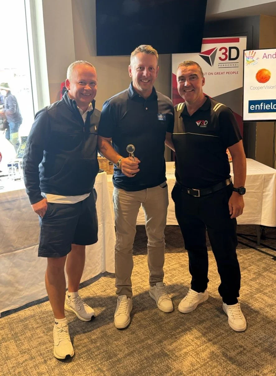 Nearest the Pin 2026 - Jason collects his trophy from Damian and Andy