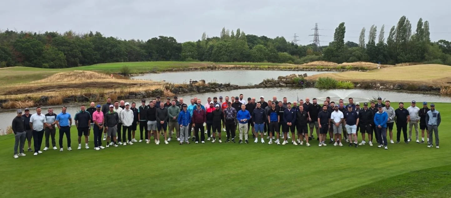 Some of the 90 + golfers who took part in the 2026 event at Boundary Lakes Golf Club