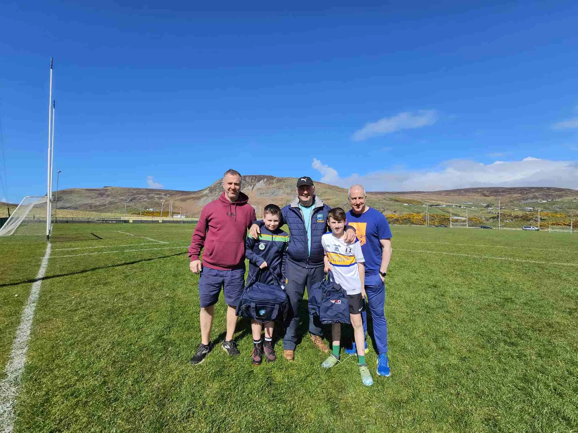 Cillian and Jamie with Michael, Paddy and Conal