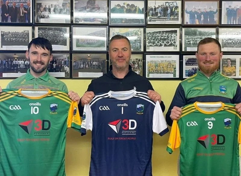 Philip, Michael and Kevin at the Naomh Columba Clubhouse