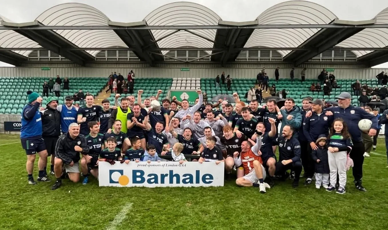 The victorious North London Shamrocks after the 2025 London Club Final