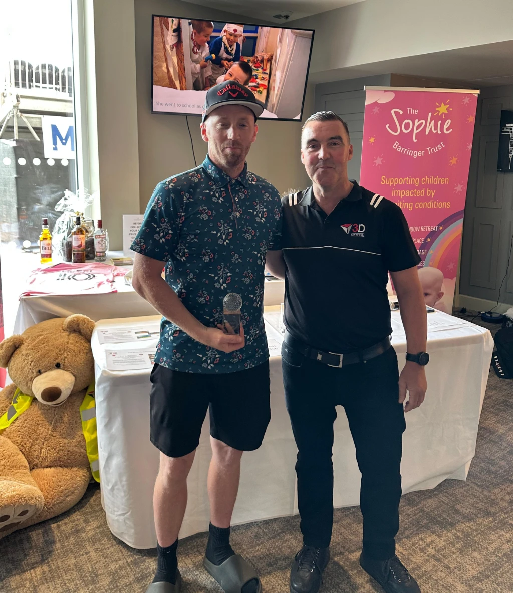 The second placed individual - collected on behalf of Gareth Snelling