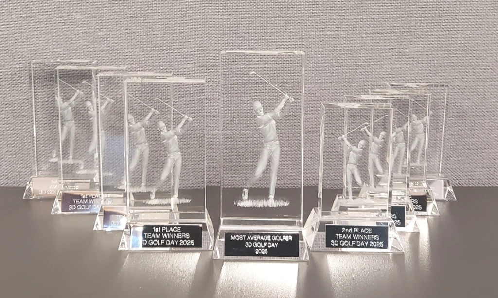 Some of the 2025 golfing trophies