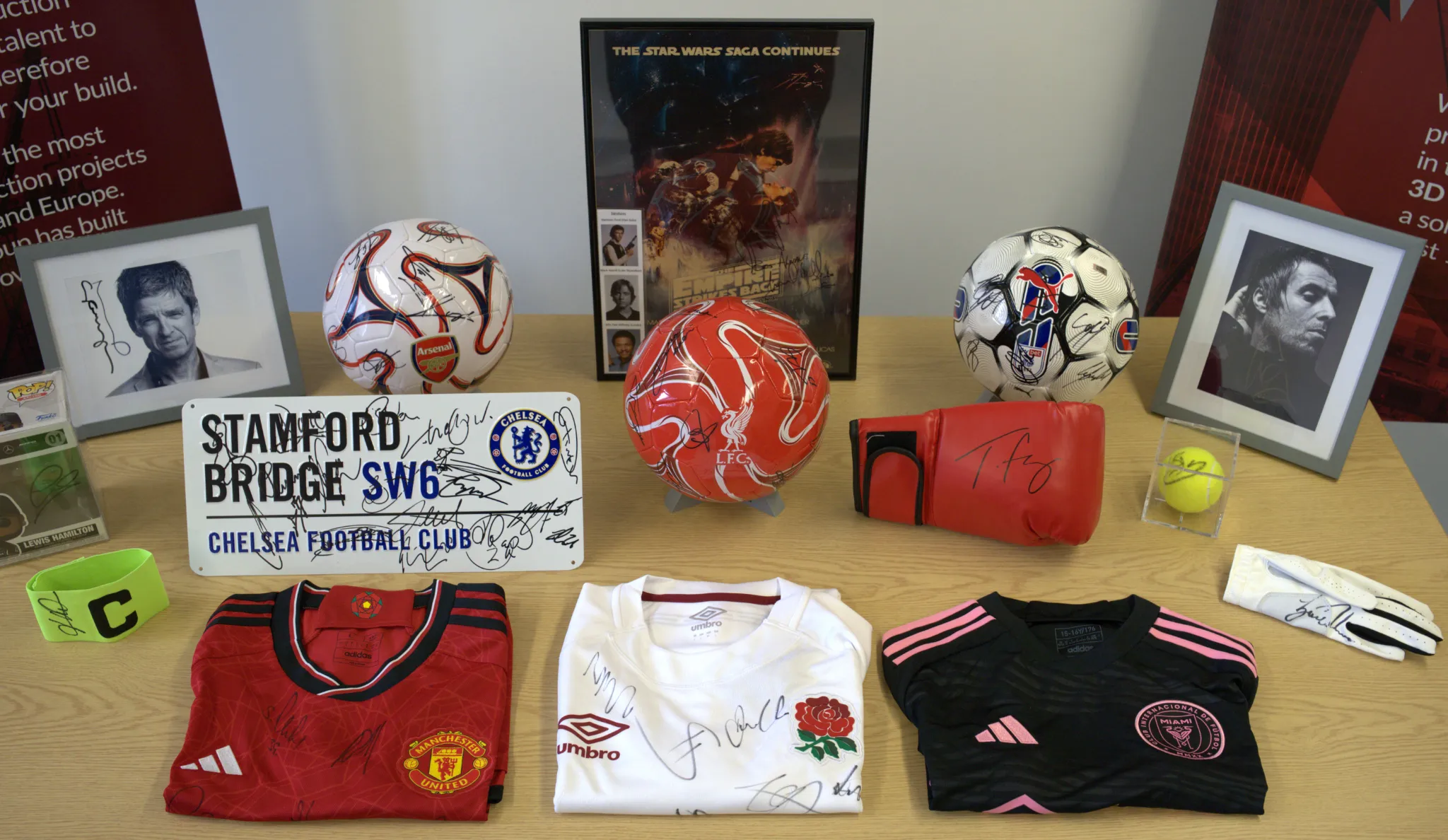 A selection of the 2024 Charity Auction items