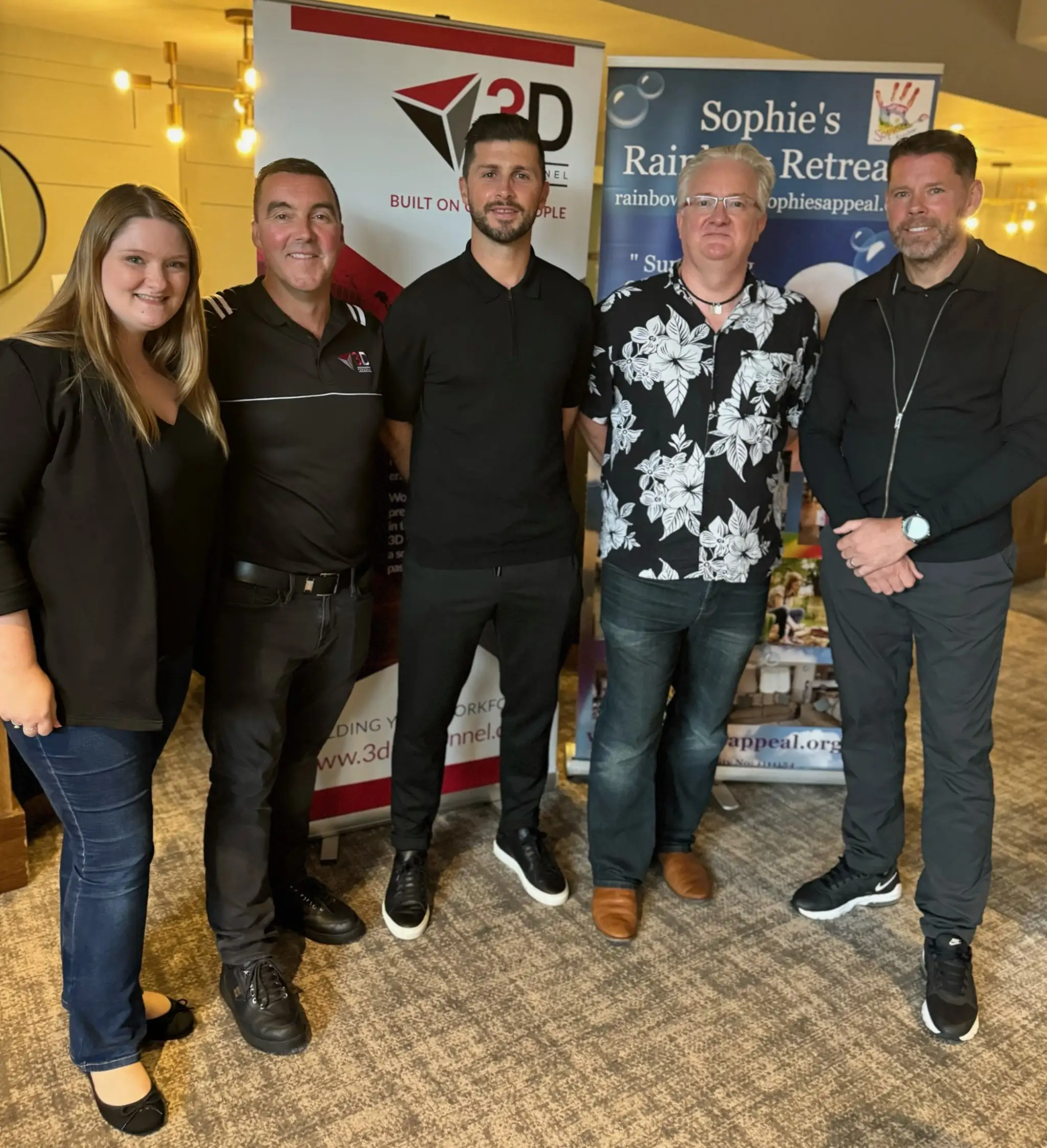 Attending the 2024 Charity Auction - Laura, Damian, Shane, Alan and James