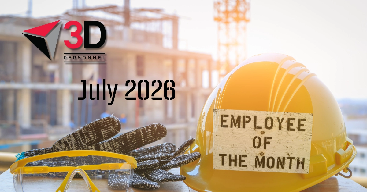3D Personnel Employee of the Month - July 2026