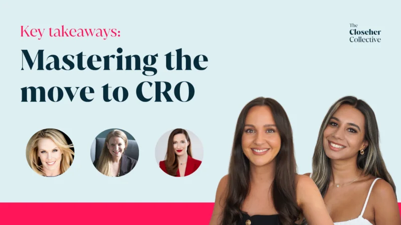 Key takeaways: Mastering the move to CRO