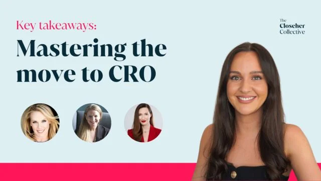 Key takeaways: Mastering the move to CRO