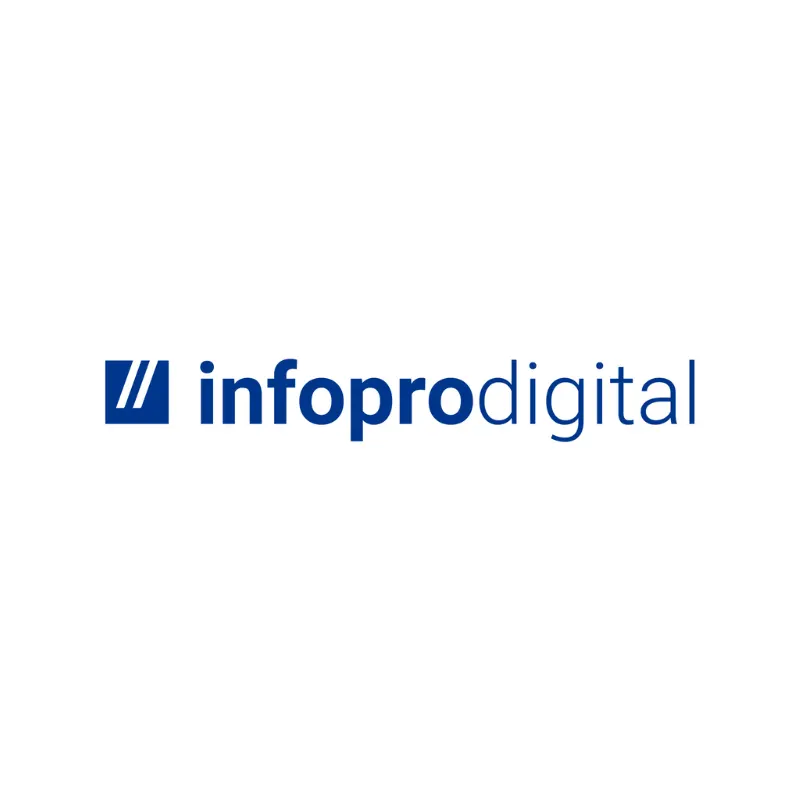 Infopro Digital logo, client of 3Search