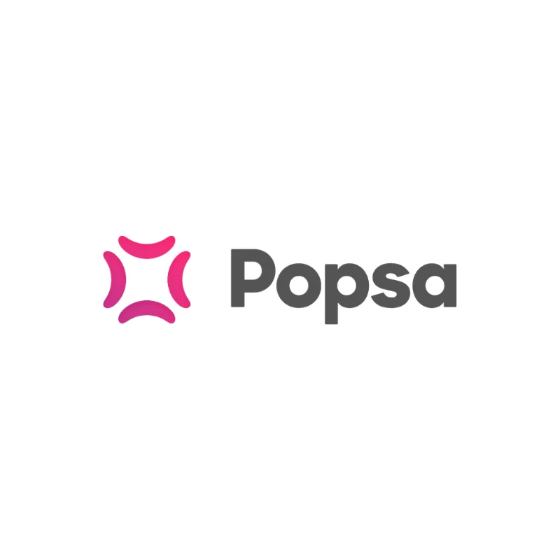 Popsa logo, client of 3Search