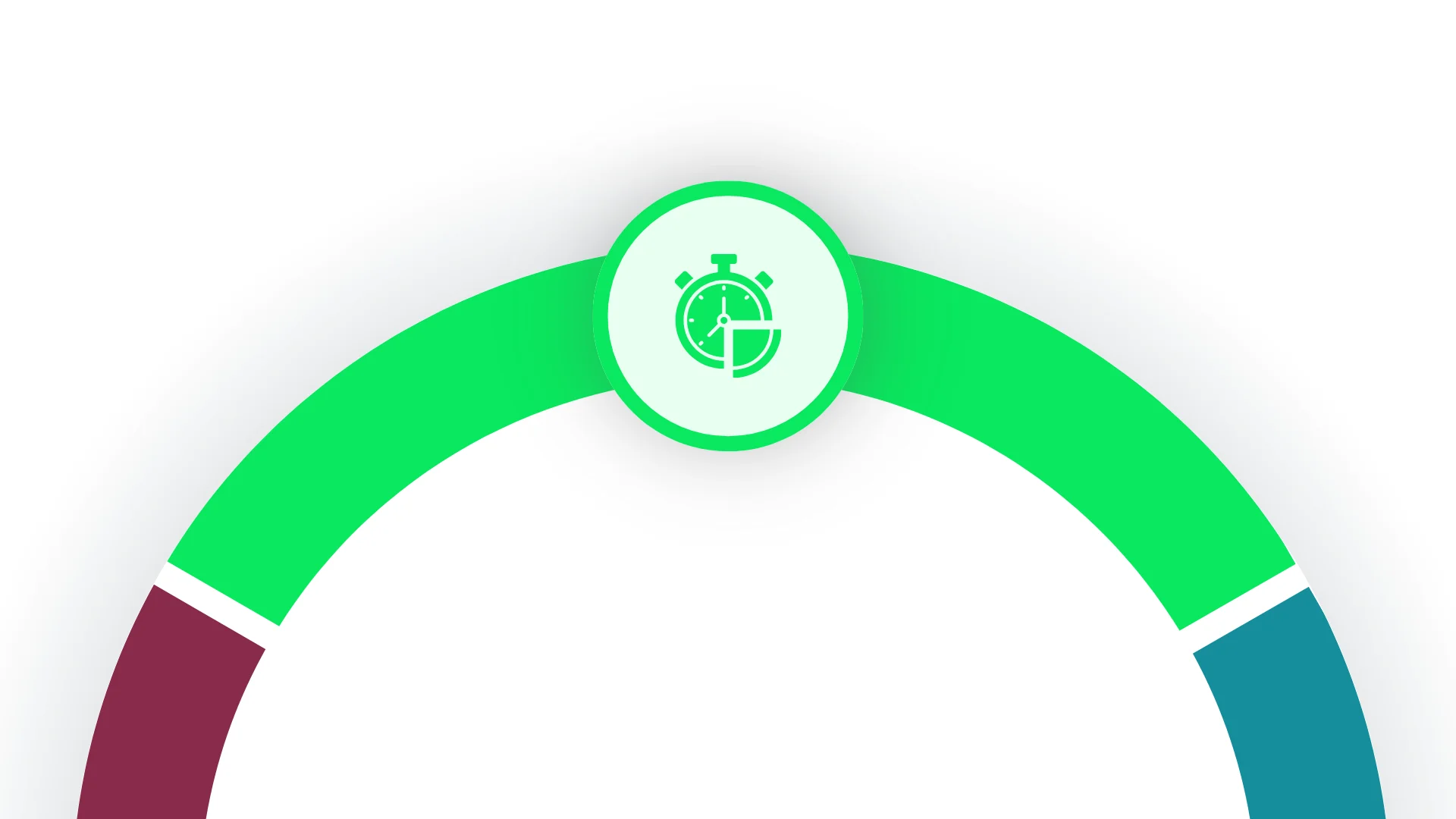 Two businesswomen discussing work while holding a tablet and pen, standing by a window with green neon light trails in the background.