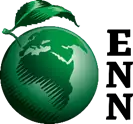 A green globe with a leaf on itDescription automatically generated