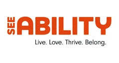 A close-up of a logo