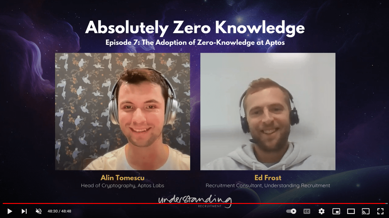 Absolutely Zero Knowledge Episode 7: Alin Tomescu