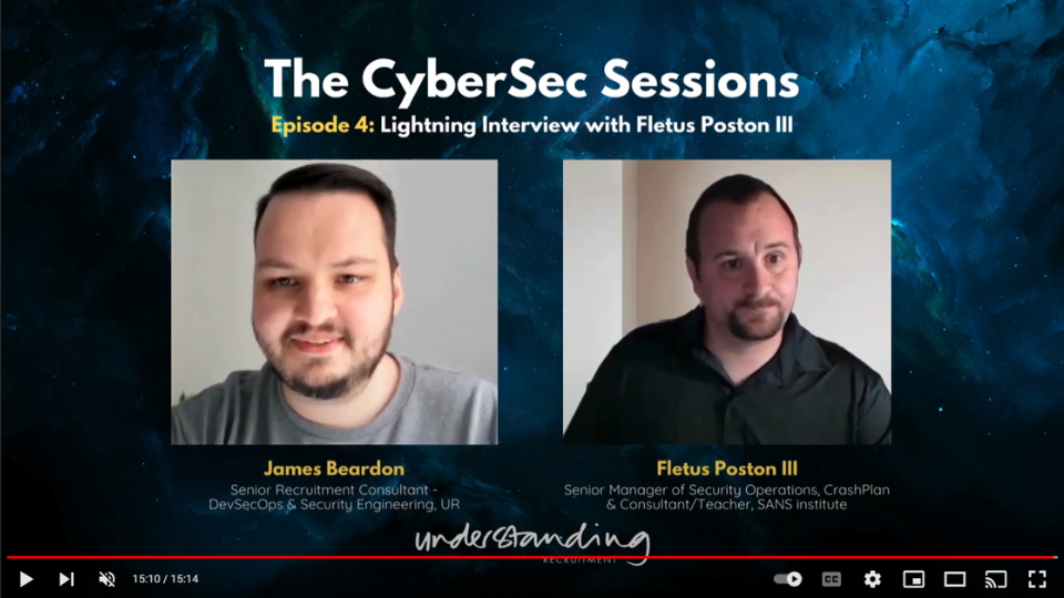 The CyberSec Sessions Episode 4: Lightning Interview with Fletus Poston III