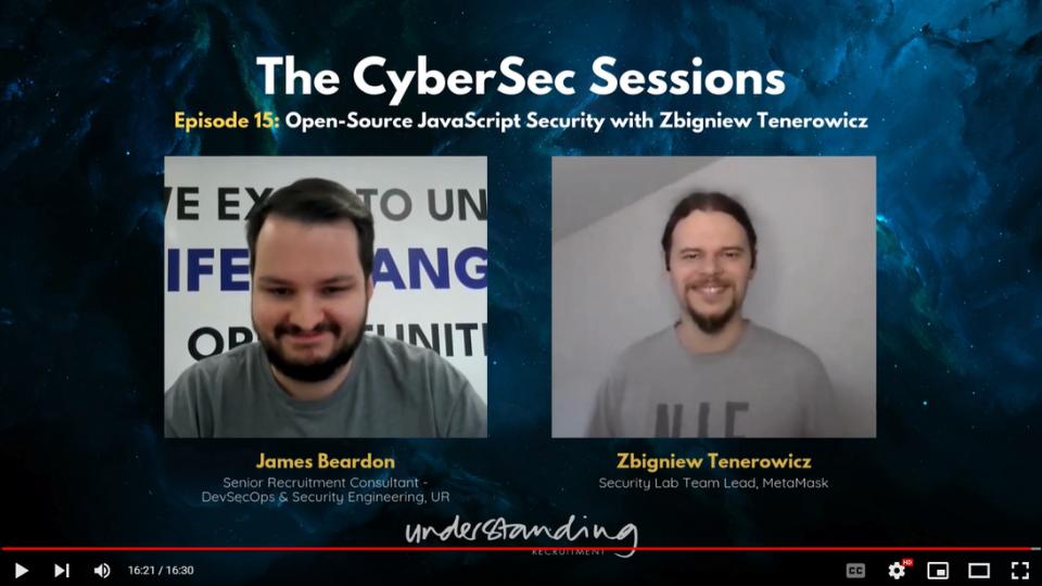 The CyberSec Sessions Ep 15: Open-Source JavaScript Security with Zbigniew Tenerowicz