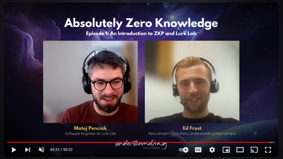 Absolutely Zero Knowledge Episode 1: Matej Penciak