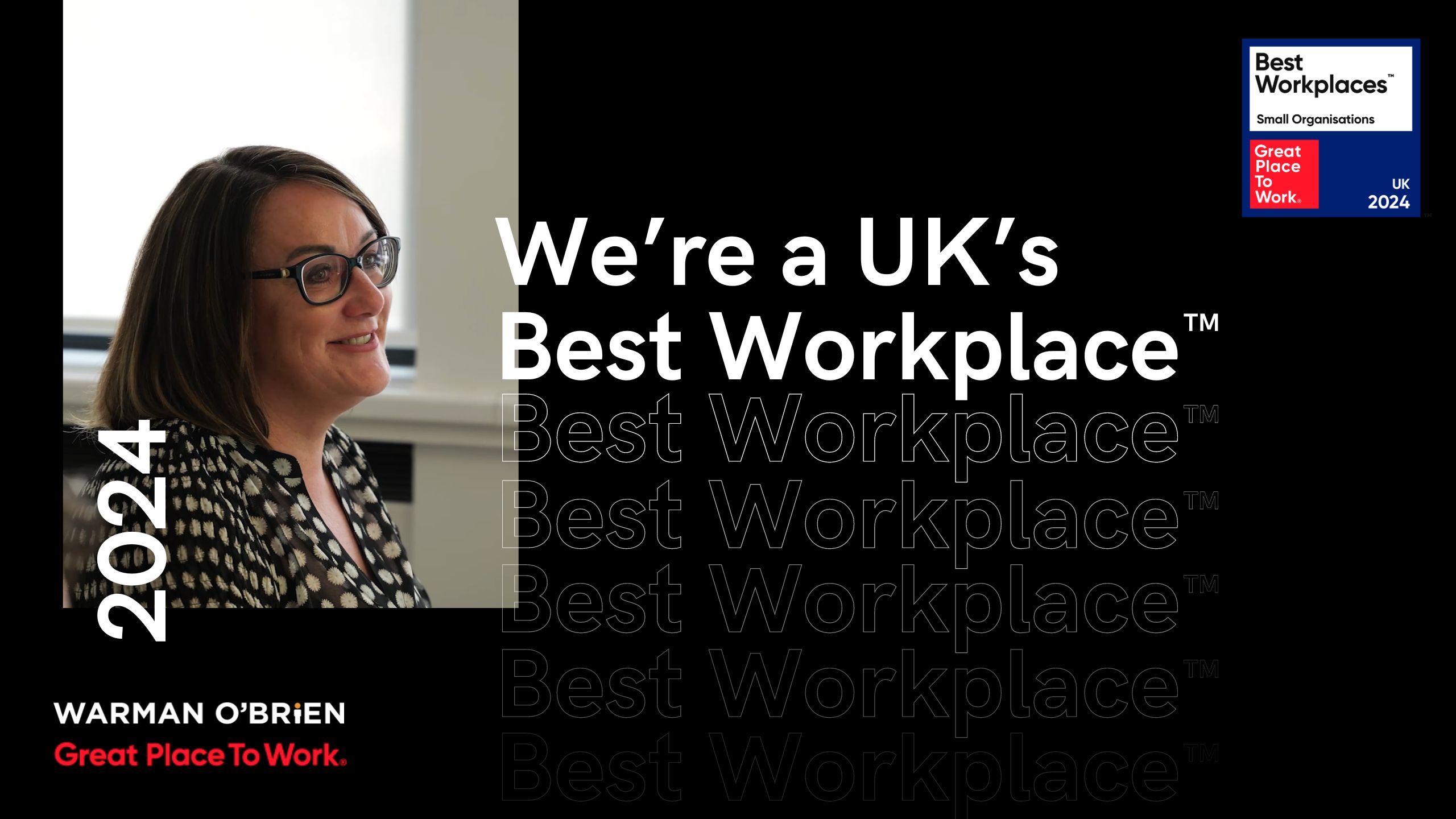 Warman O’Brien named one of the UK’s Best Workplaces™ 2024 
