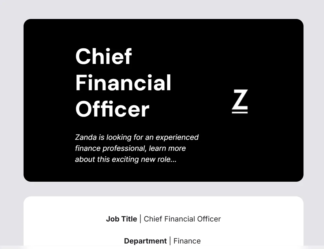 Chief Financial Officer Candidate Pack